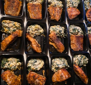 Blackened Salmon with Keto Creamed Spinach