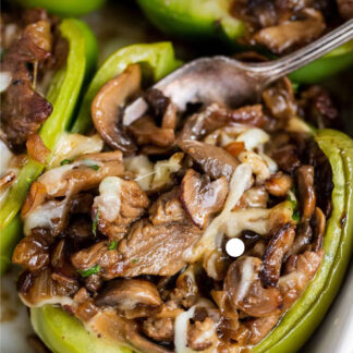 Keto Chicken Stuffed Peppers 2 (Gluten Free)